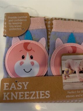 Demdaco Pink and Lavender Unicorn Kneezies